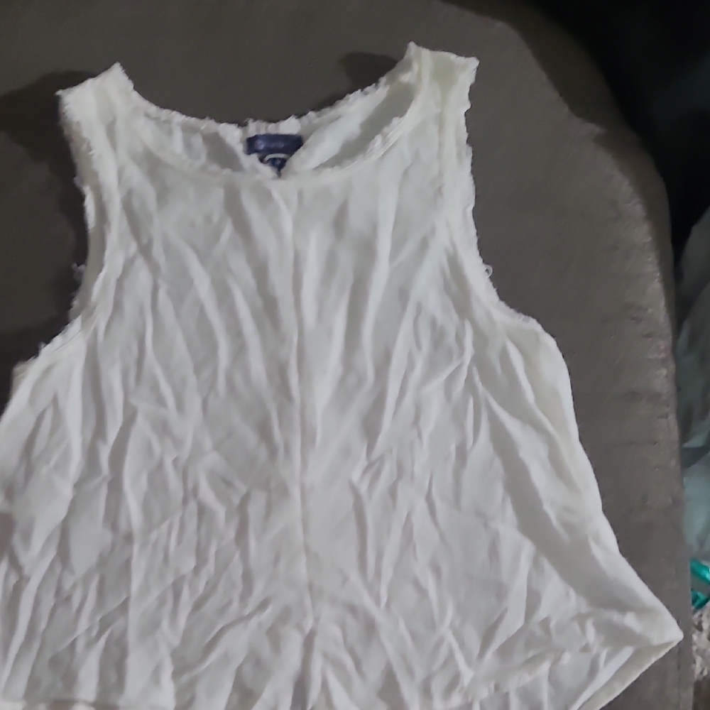 Tractr White Tank Top for Women